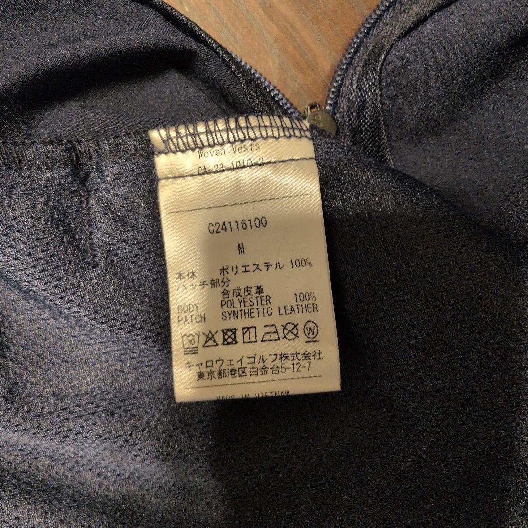 【未使用】Callawayハーフジップネイビーシャツ　М