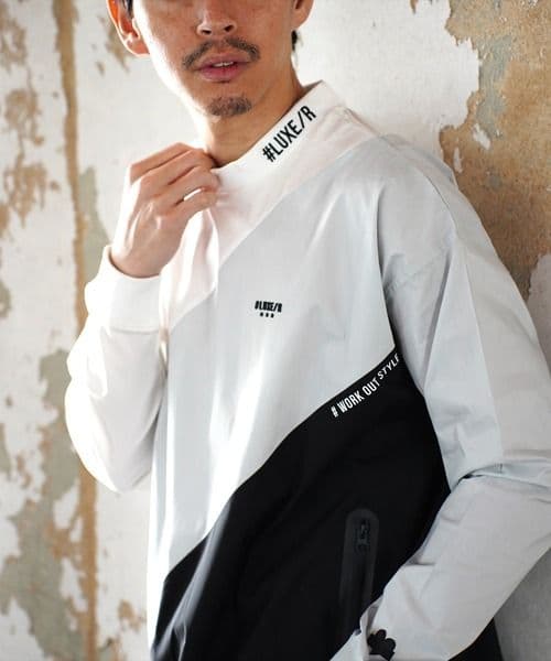 LUXE/R GOLF ストレッチ布帛プルオーバー 45933WHXL