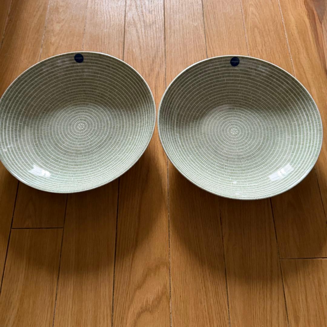 24h アベック プレート ２枚　（アラビア／ARABIA） 24cm グリーン