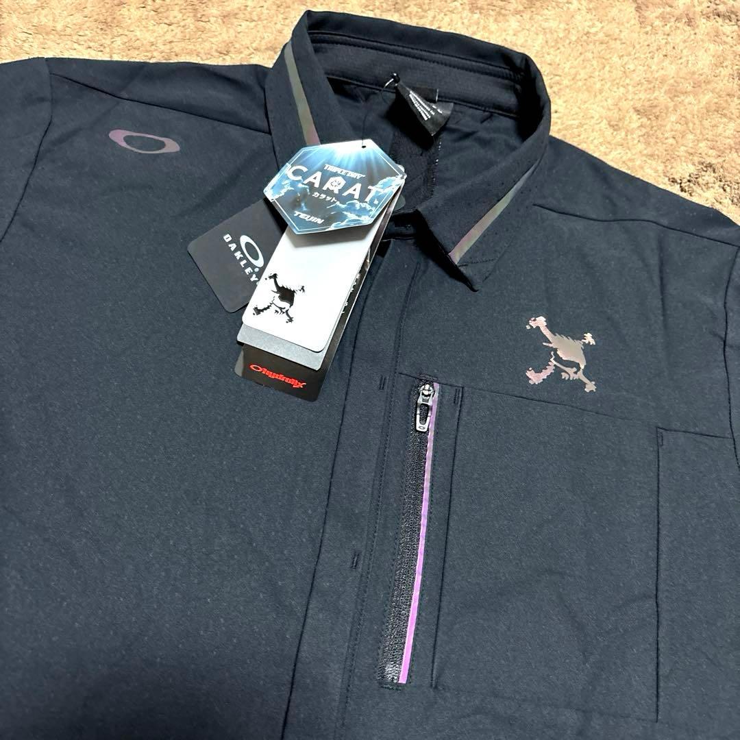 【新品】OAKLEY オークリー スカル ポロシャツ 半袖 ゴルフウェア L