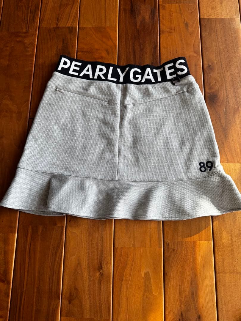 PEARLY GATES フリルスカート グレー　サイズ0