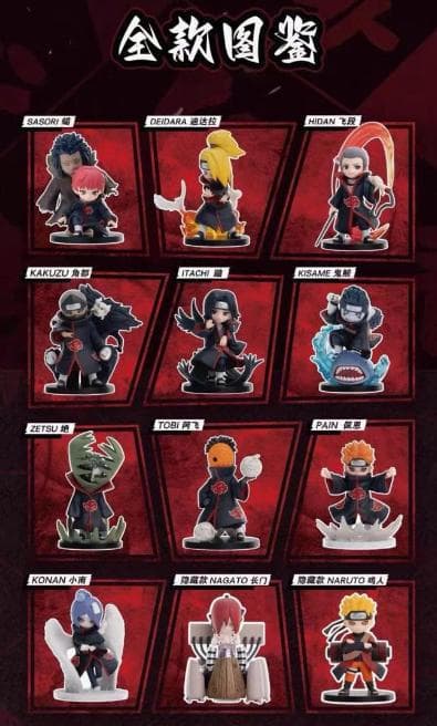 POPMART　正規品 NARUTO 暁 フィギュア 1BOX 10ピース入り
