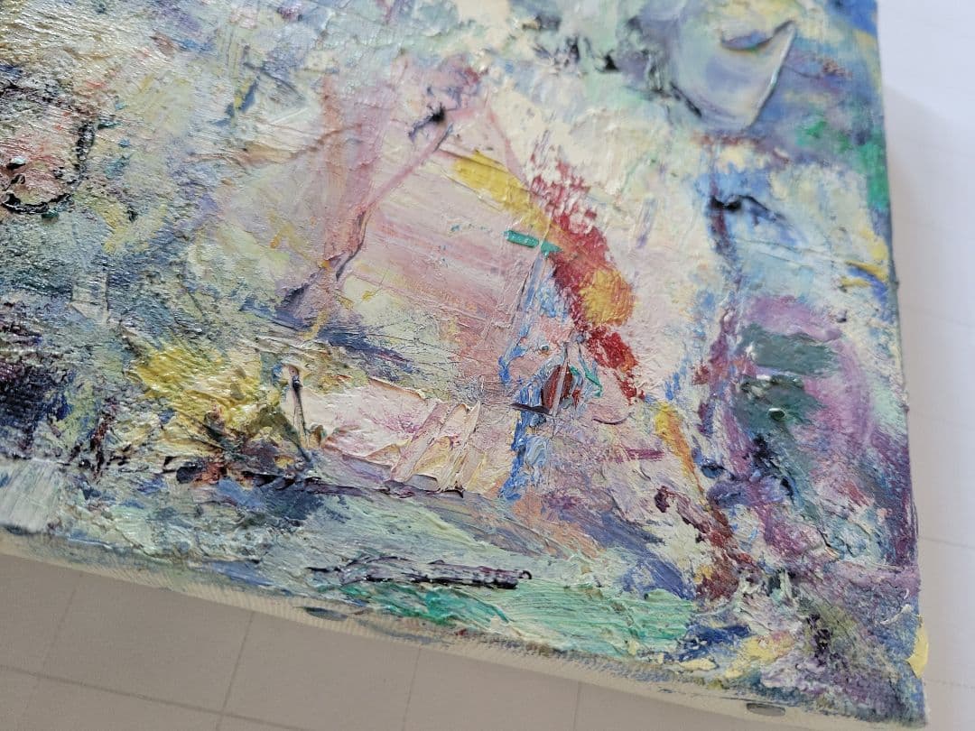 「上野眺望」 油彩画