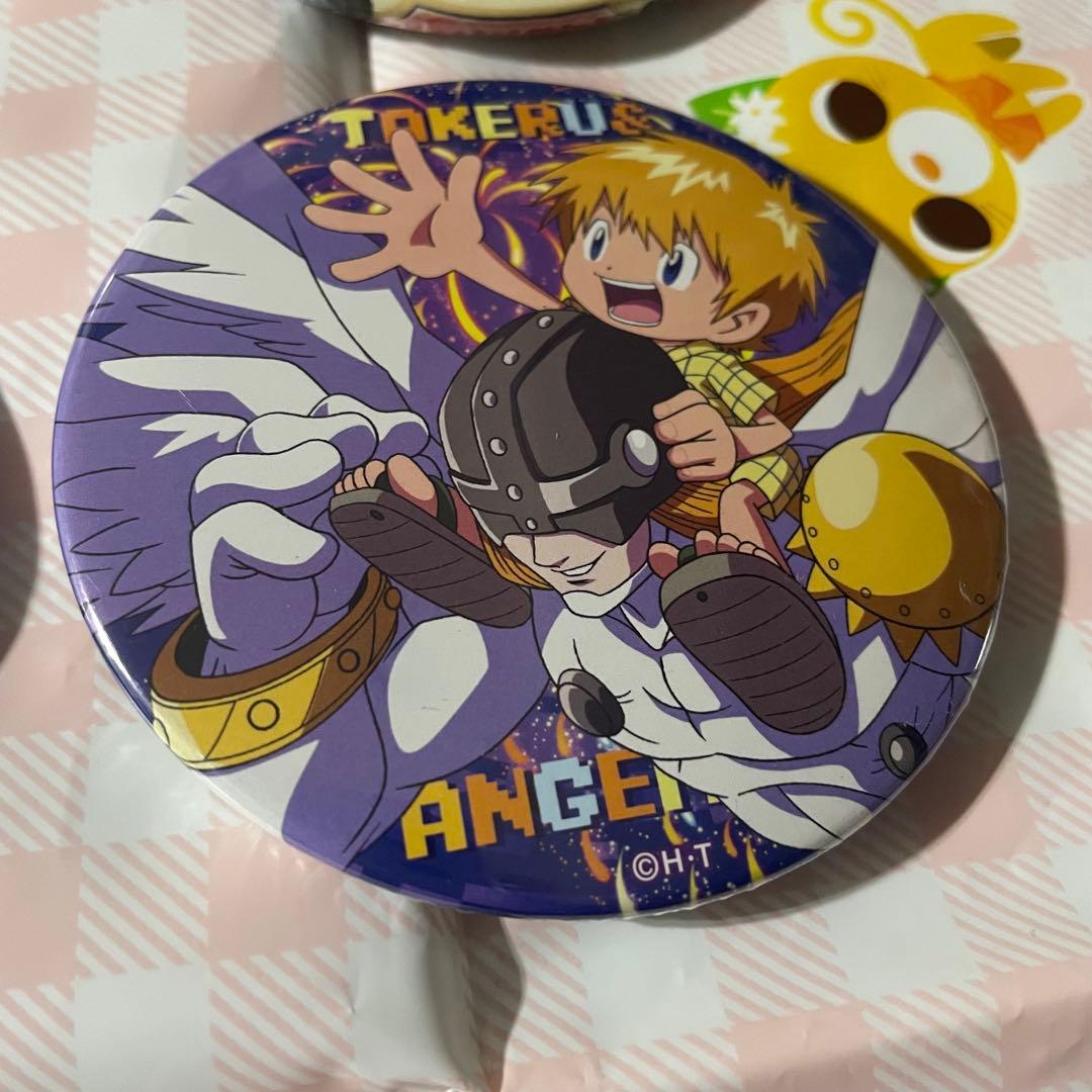デジモンアドベンチャー　デジモン　高石タケル　パタモン　缶バッジ　ヤマト