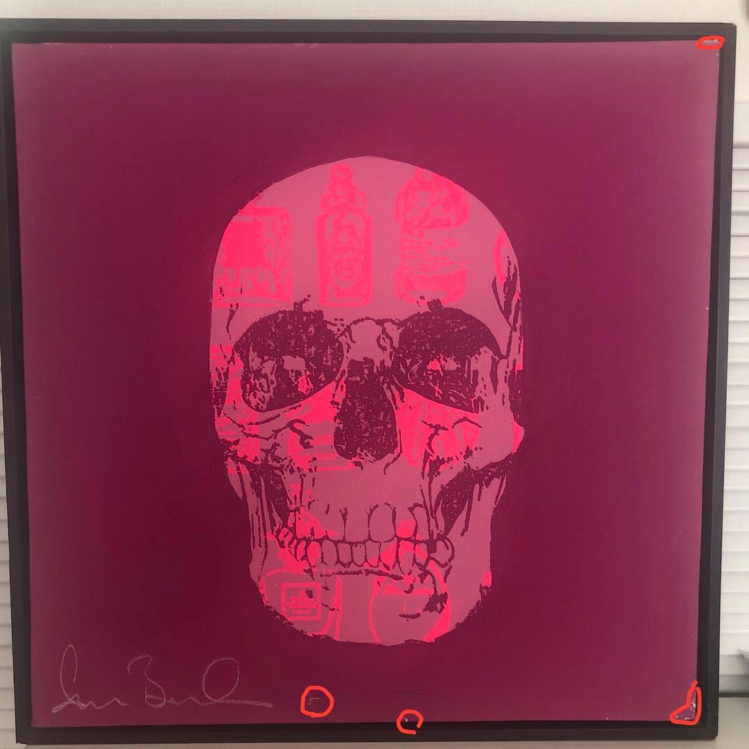 シェーンボーデン Shane Bowden スカル サイン入り 絵画