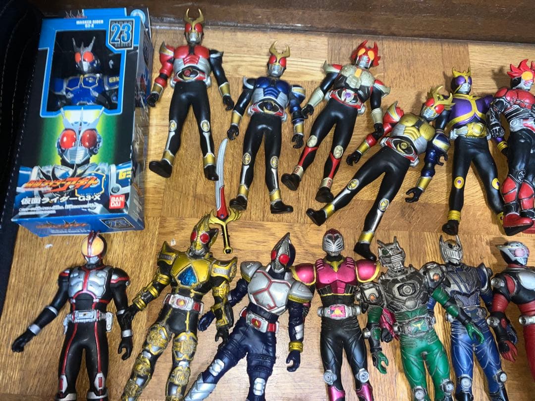 仮面ライダーシリーズ　ソフビ　約17cm 当時物 44体　ジャンク品