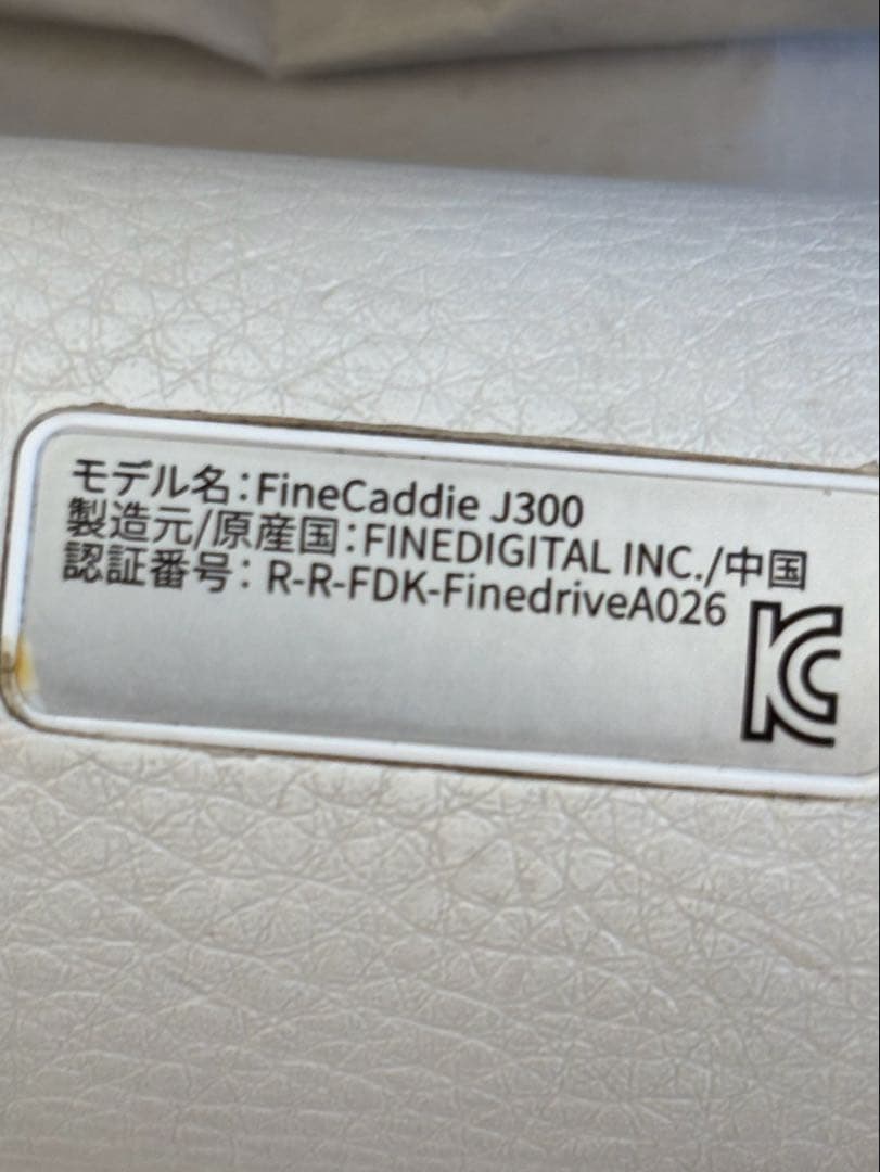 【中古】FINE CADDIE ホワイトレーザー距離計 J300