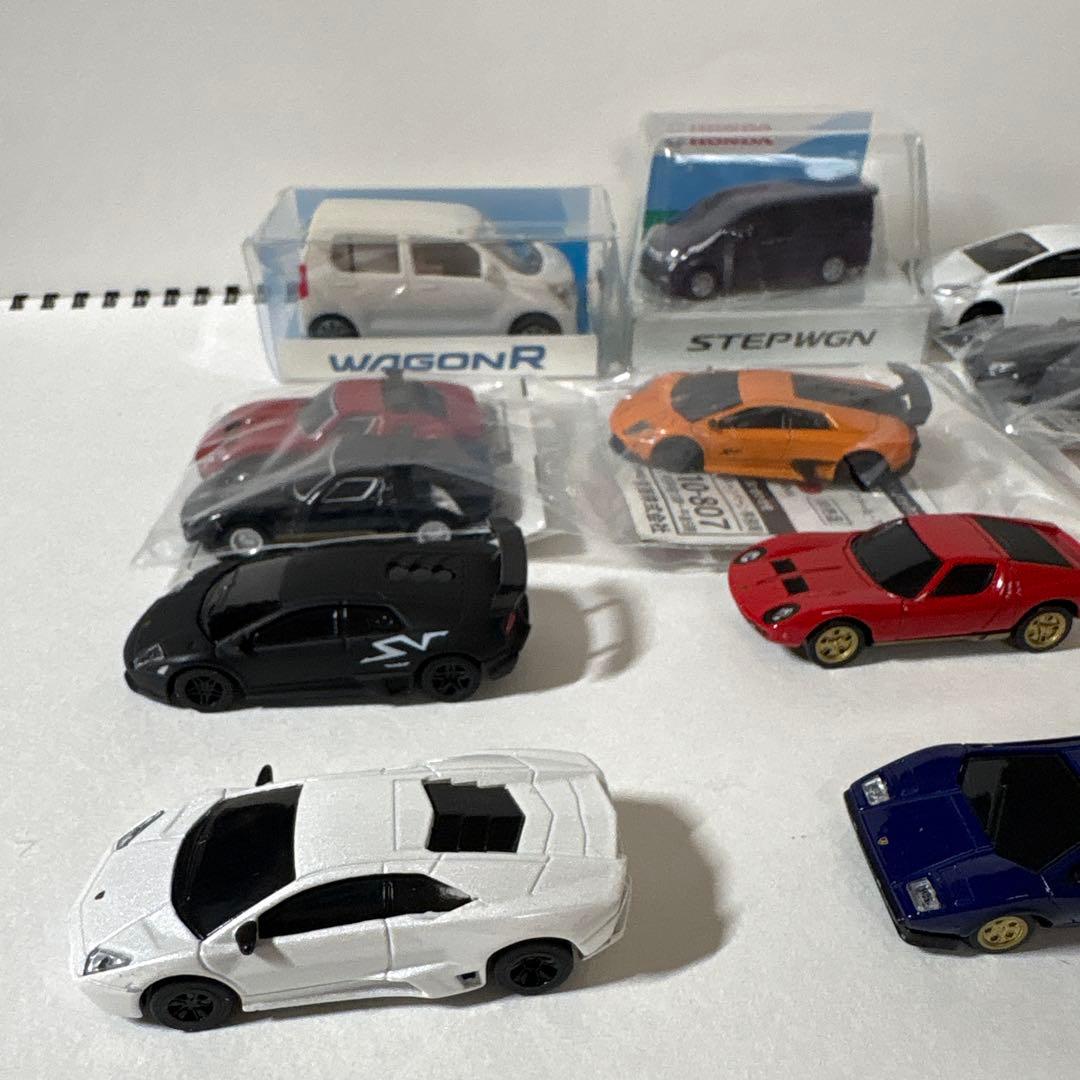 ミニカーセット 12台 まとめ売り ランボルギーニ ステップワゴン ワゴンR
