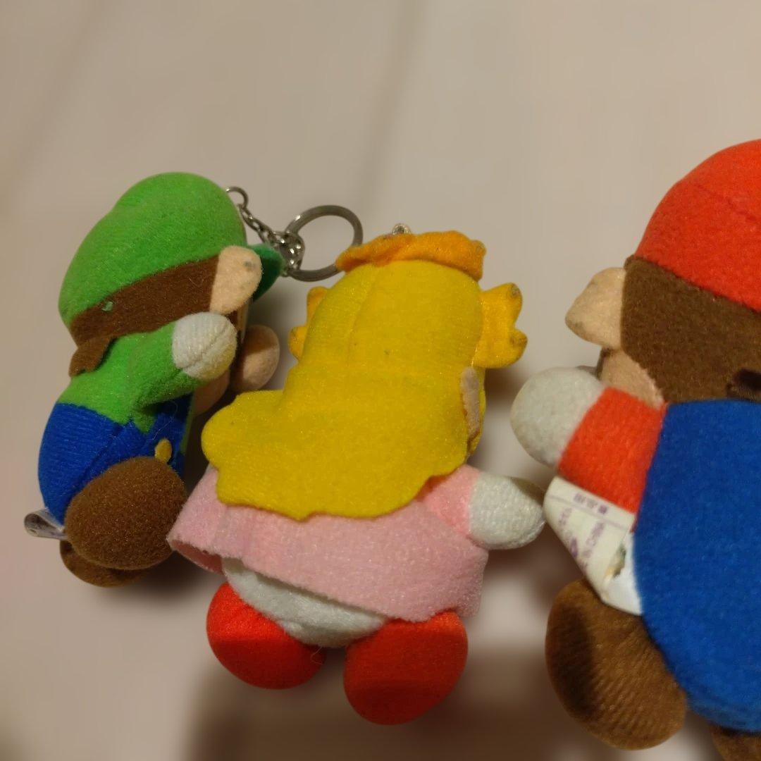 スーパーマリオワールド　キーホルダー　1996年 マリオ ピーチ姫 当時物 レア