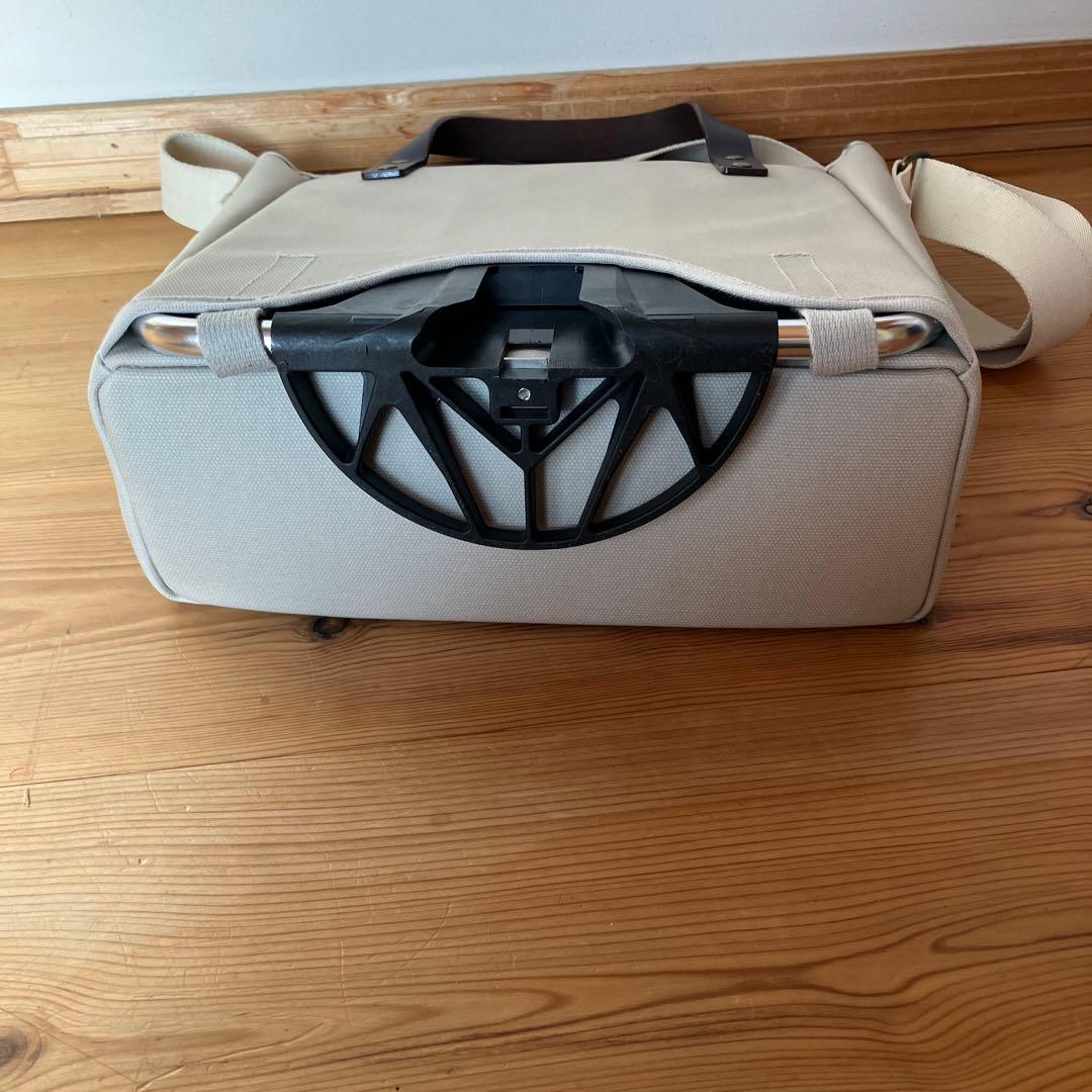 ブロンプトン クリーム色キャンバストートバッグ