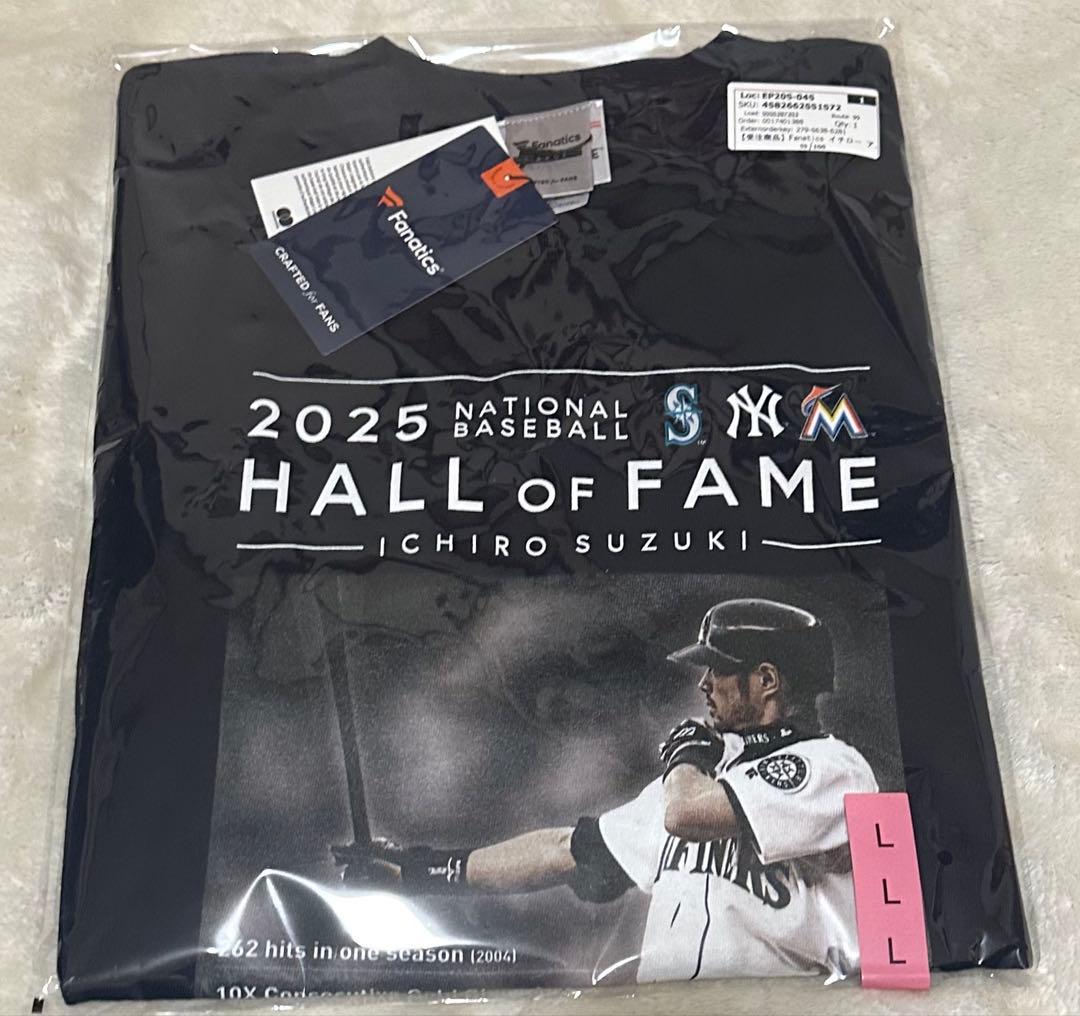 イチロー 2025年野球殿堂 Tシャツ L ネイビー