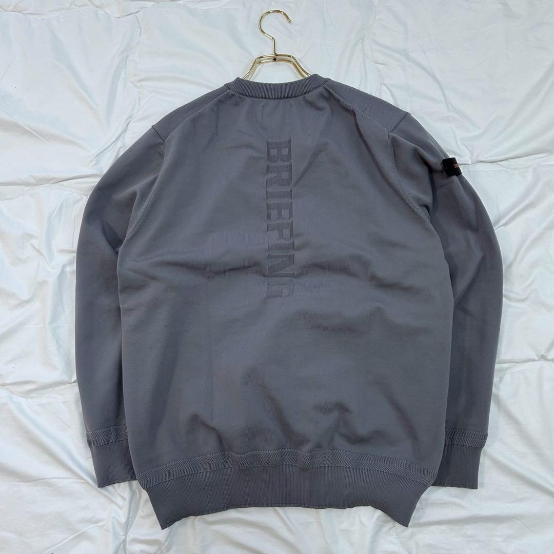 美品 BRIEFING ブリーフィング CREWNECK KNIT