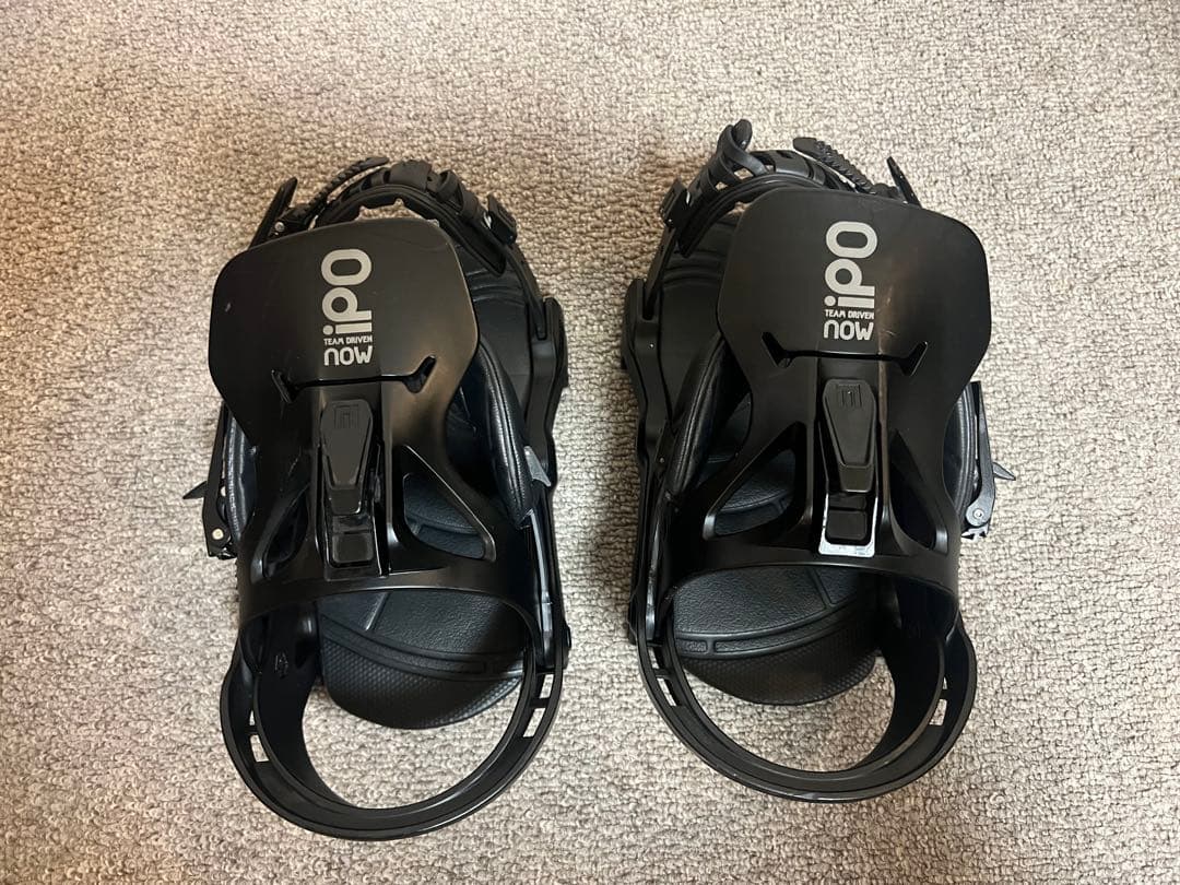 NOW IPOスノーボードビンディング ブラック Mサイズ