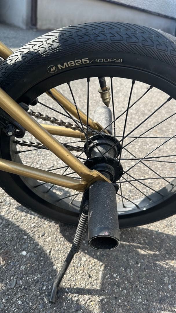 キッズ BMX自転車 子供 ゴールド 16インチ MOTEL WORKS 手渡し