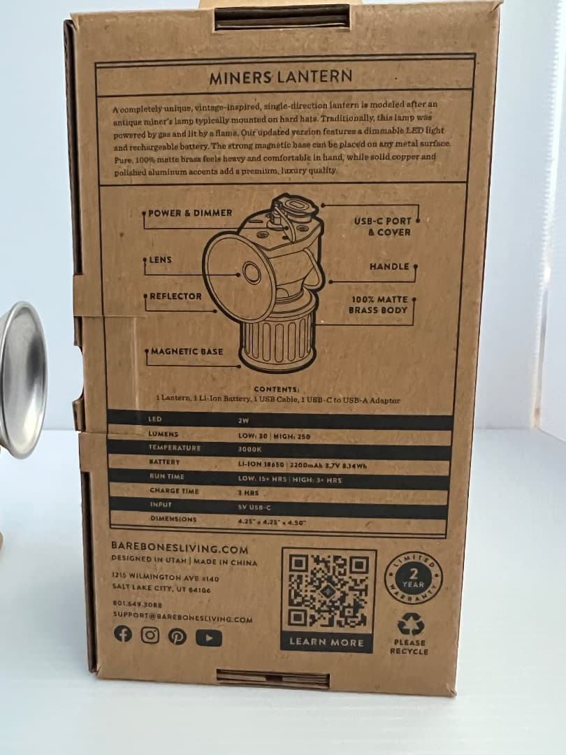 BAREBONES MINERS LANTERN ベアボーンズランタン