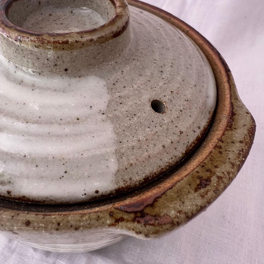 【未使用】❤️ミニ土鍋　茶碗蒸し　グラタン　器　陶器　蓋