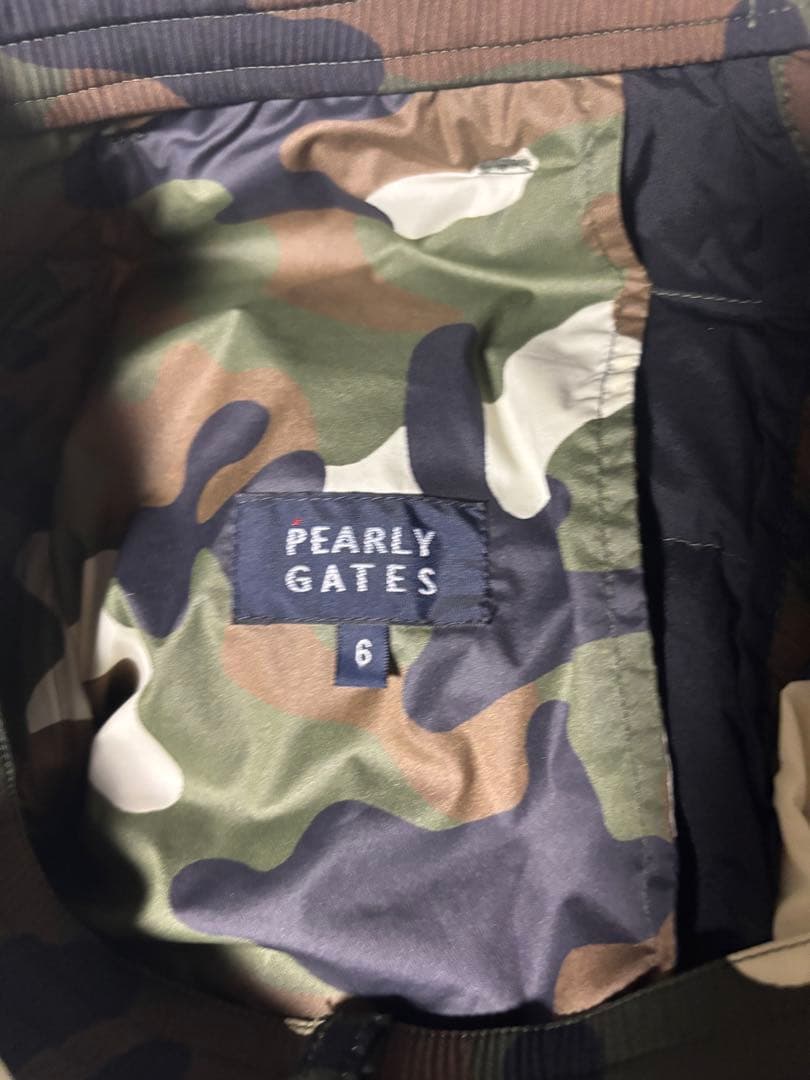 サイズ6 パーリーゲイツ ダウンパンツ 極美品 中綿 ダウン 迷彩 カモ柄