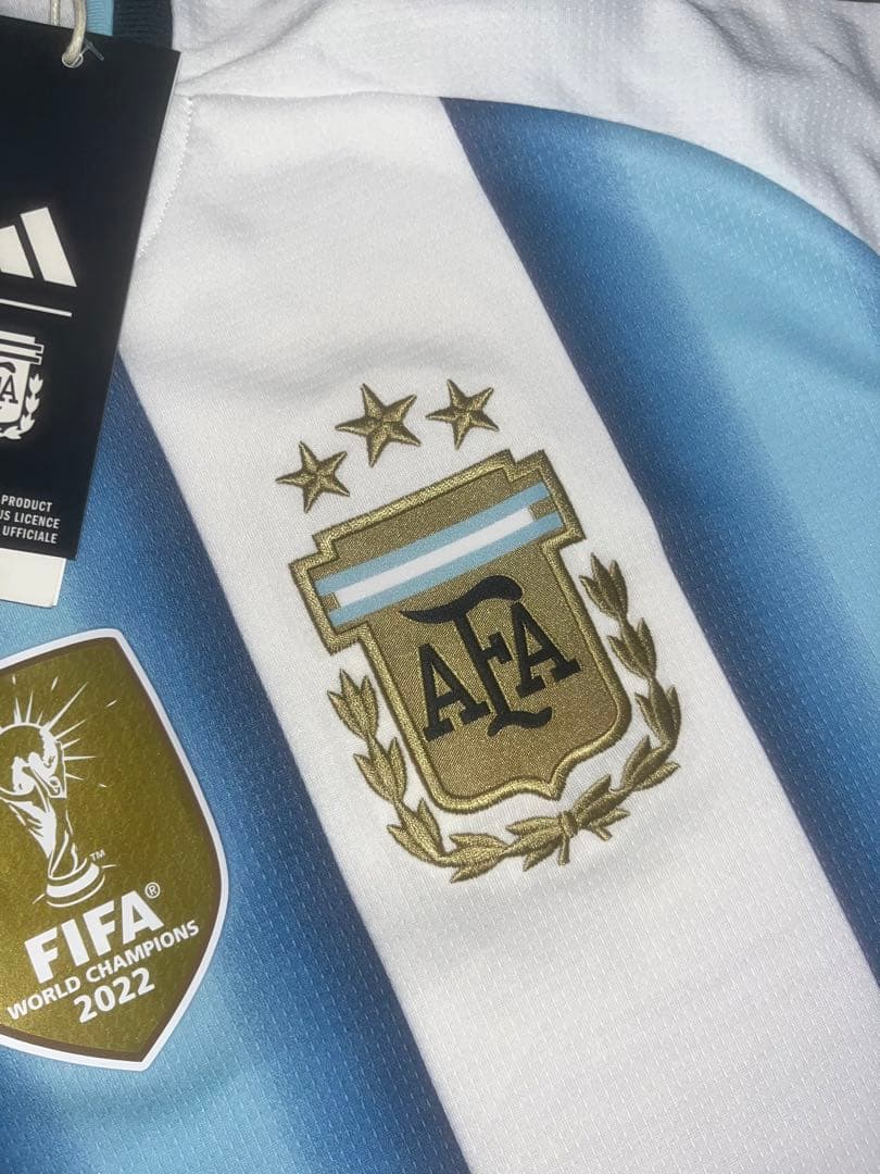 adidas アルゼンチン代表 サッカージャージ Lサイズ