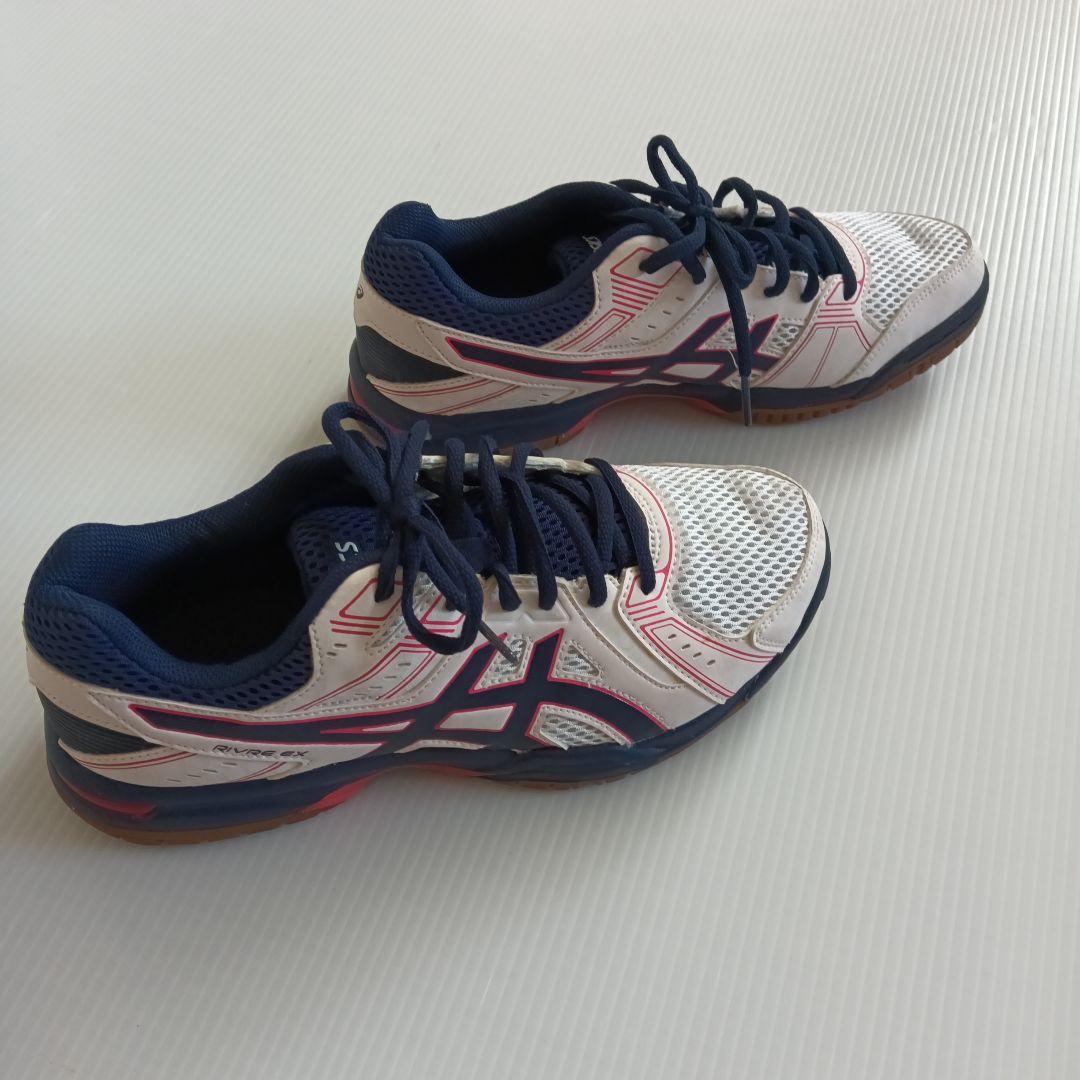 ASICS RYRUS バレーボールシューズ ホワイト/ネイビー/ピンク