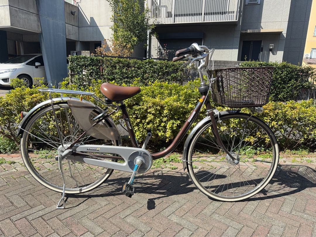 ママチャリ 自転車 26型 内装3段 ツインロック 茶色 早い者勝ち