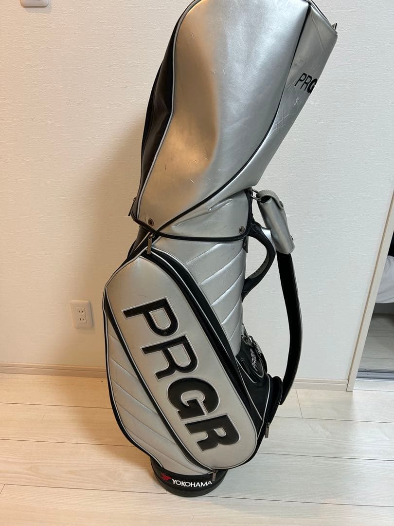 PRGR シルバー キャディバッグ