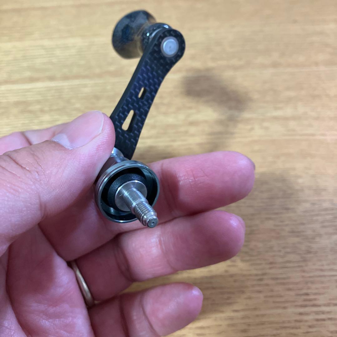 美品　シマノ　ハイテン40mm カーボン　ハンドル　ノブ 夢屋　スタンド