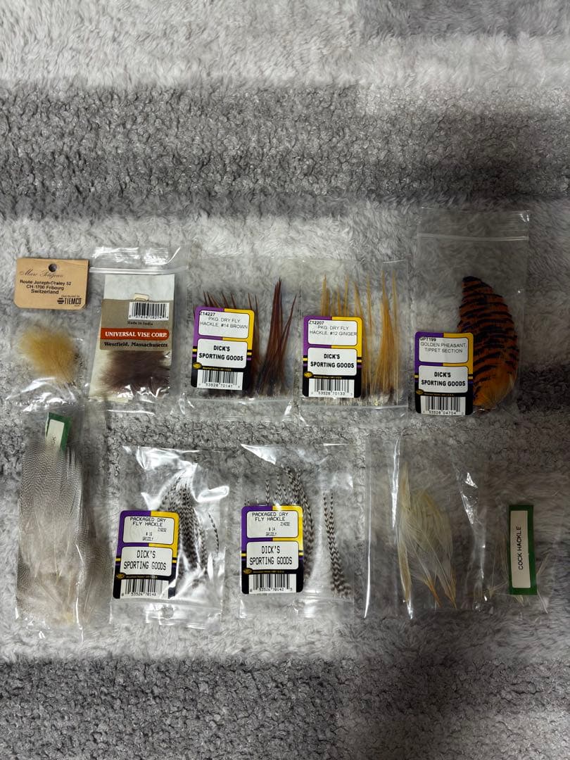 フライタイイングツール&フライ材料セット