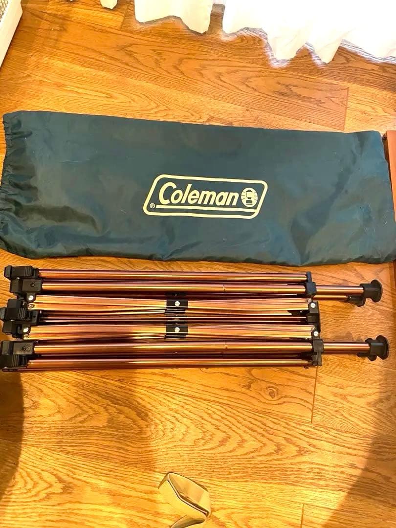 コールマンcoleman ナチュラルウッドロールテーブル112cm x 70cm