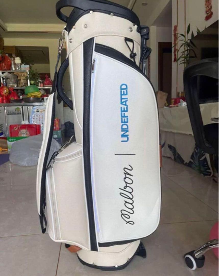 Malbon golf マルボン ゴルフキャディバッグ セルフスタンド ホワイト