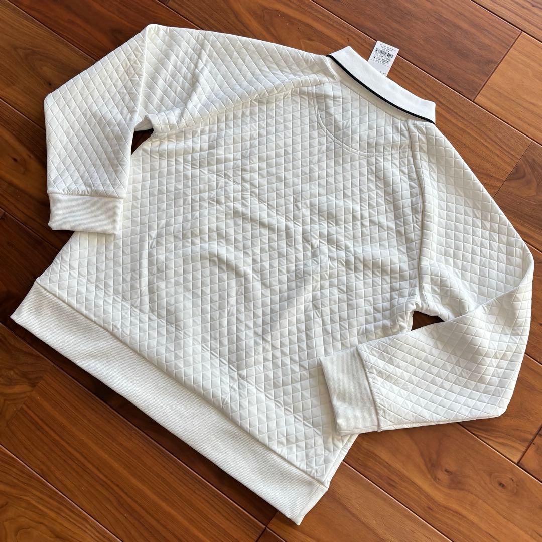 【新品・匿名配送】DAKS GOLF キルティングカットソー　ホワイト　LL