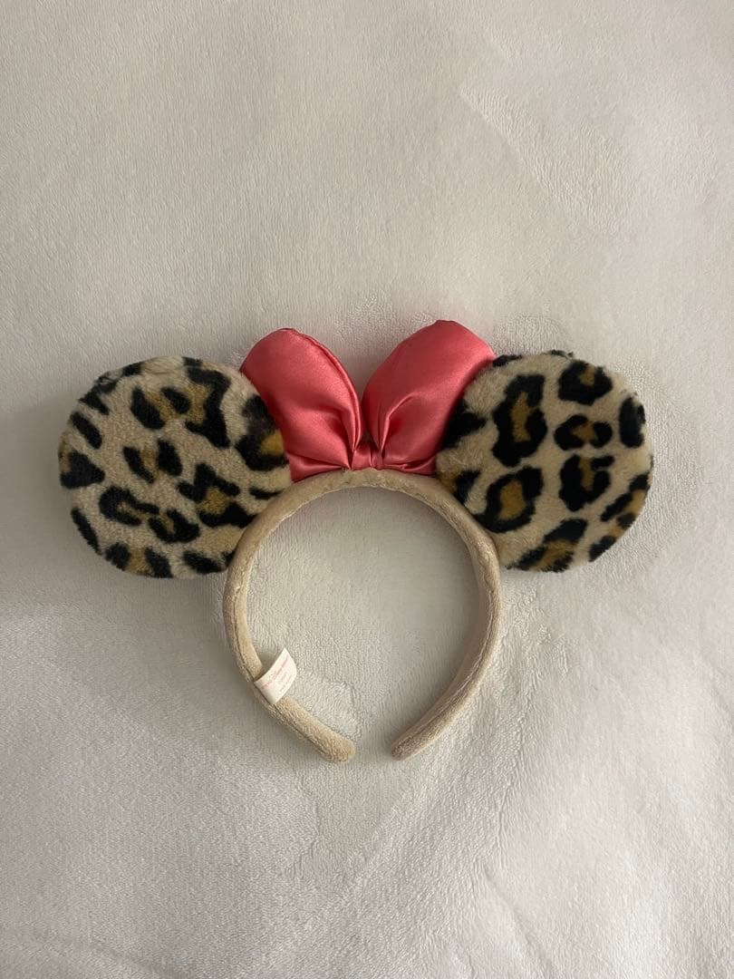 ディズニー ミニーヒョウ柄カチューシャ