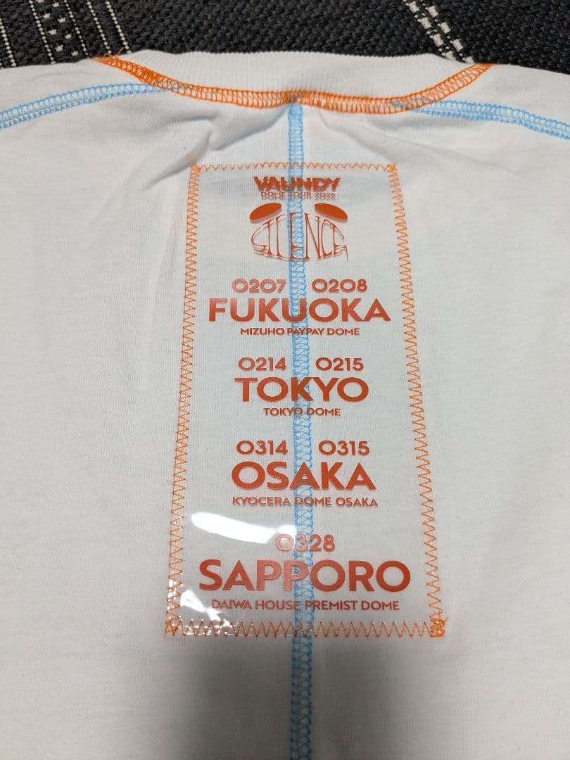 VaundyレイヤードTシャツ \"SILENCE\" [ホワイト] L おまけ付き