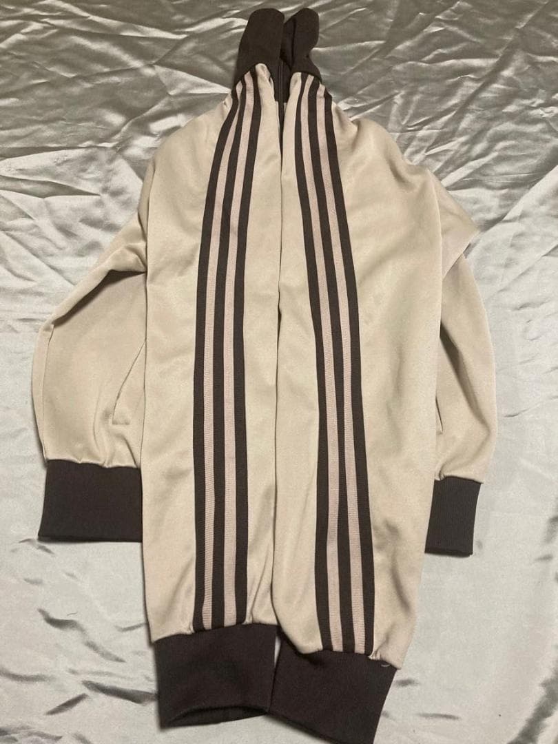 アディダス　ジャージ　ベージュ　ブラウン　西ドイツ時代　ビッグサイズ　実寸　XL