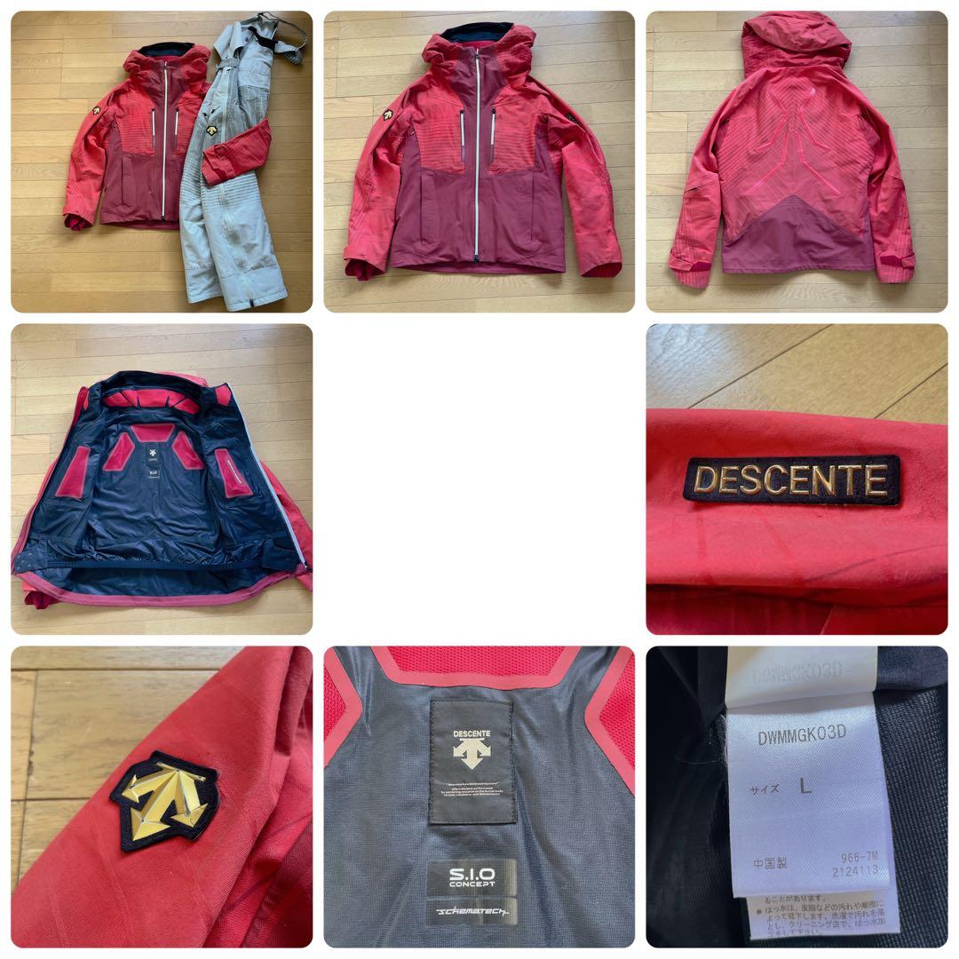 デサント DESCENTE スキーウェア 上下セット デモチーム中古サイズL