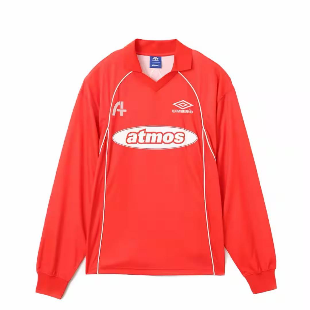 新品未開封 UMBRO × atmos ロングスリーブ サッカージャージ RED