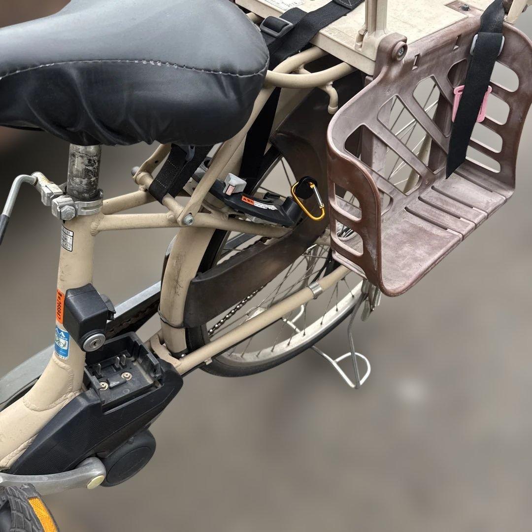 電動アシスト自転車 チャイルドシート付き ベージュ