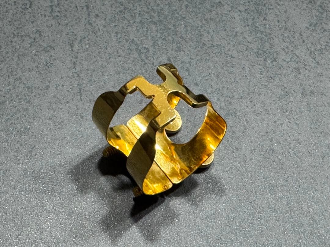 美品 ハリソン テナーサックス リガチャー 金メッキ HARRISON