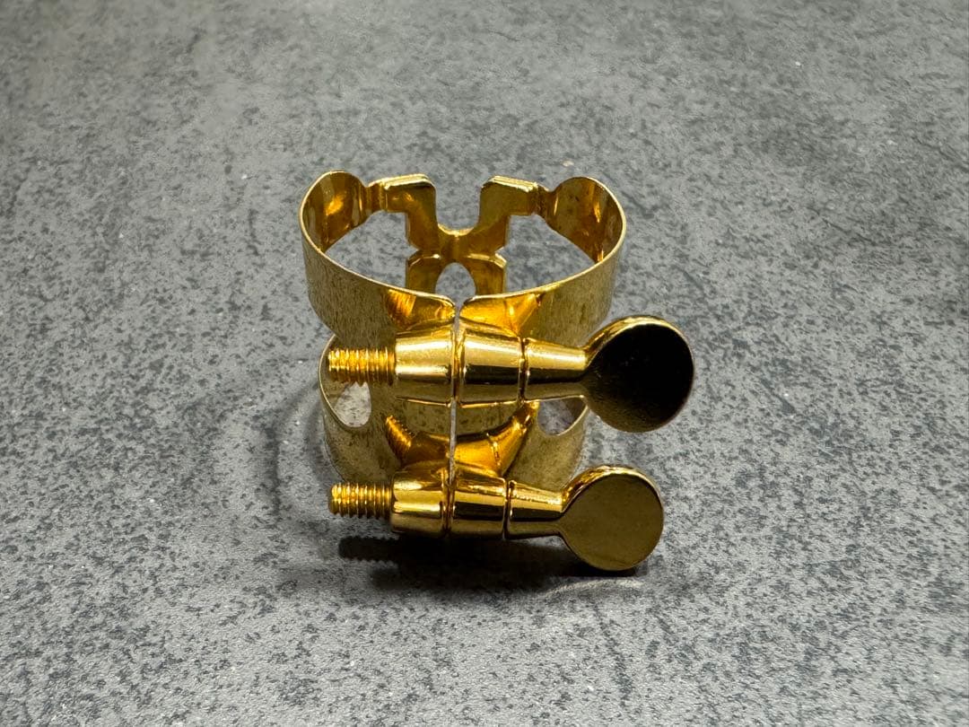 美品 ハリソン テナーサックス リガチャー 金メッキ HARRISON