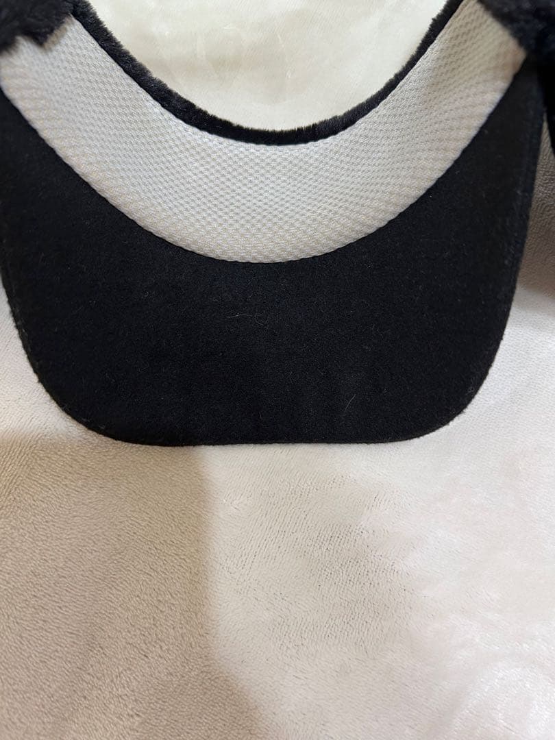 BEAMSGOLF ブラック ファー バイザー 耳あて付き
