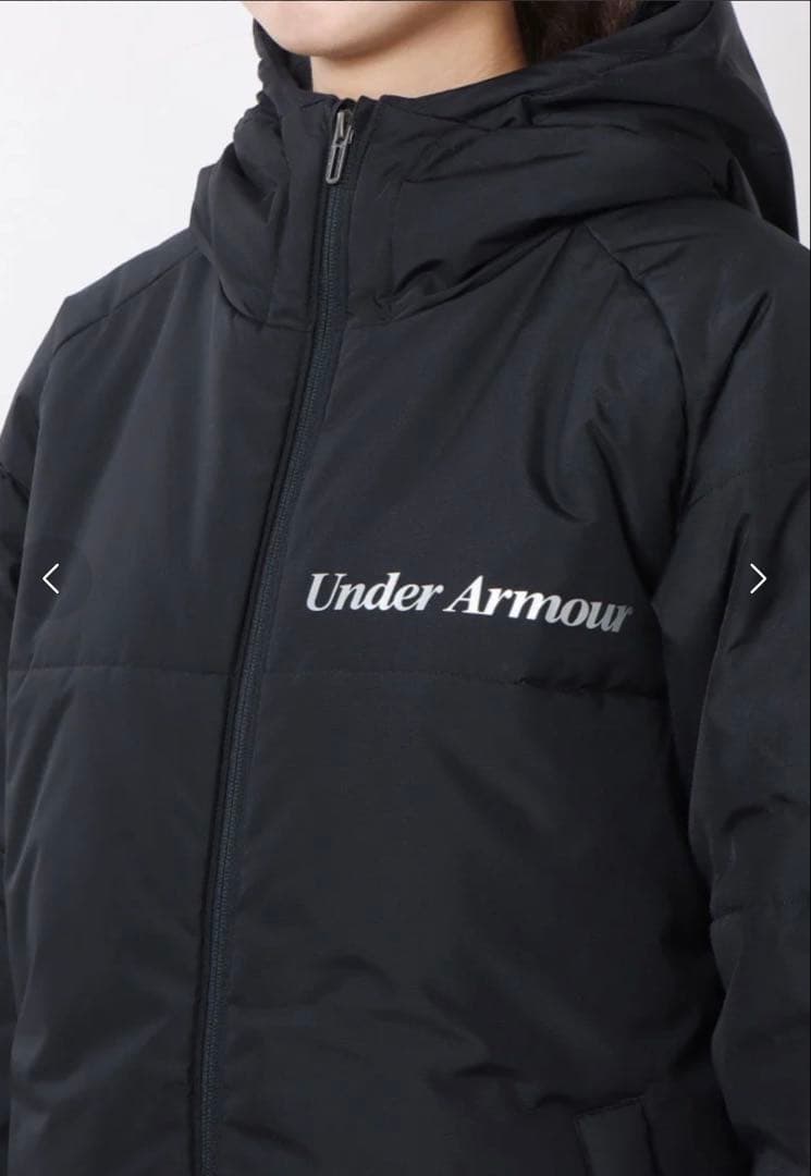 【新品未使用】Under Armour ブラック ベンチコート