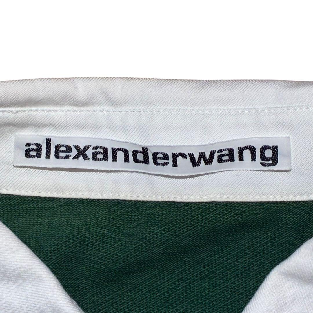 Alexander Wang 切替 ラガーシャツ 長袖 オーバーサイズ XS