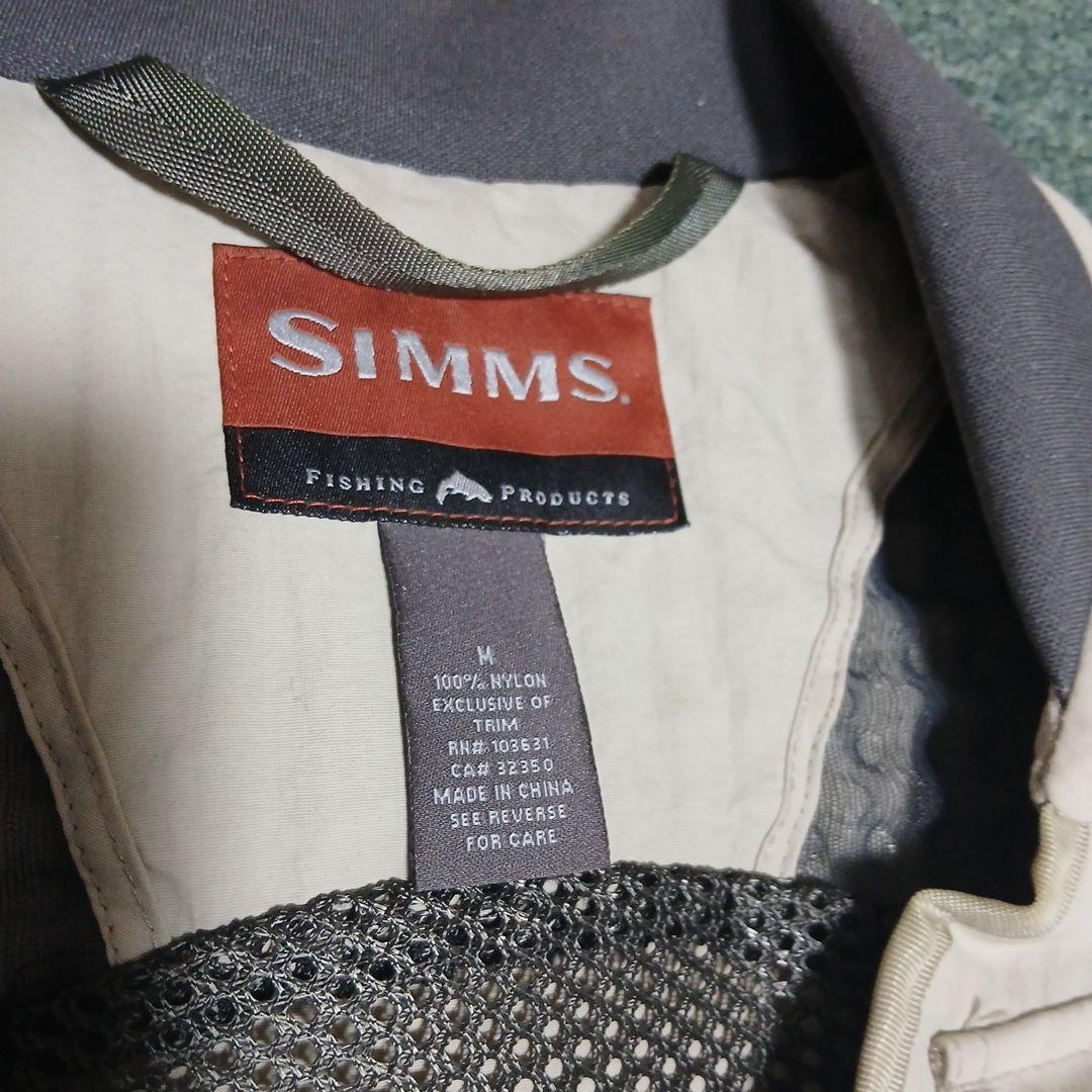Simms フィッシングベスト M　ポケットチャックのタグが訳あり
