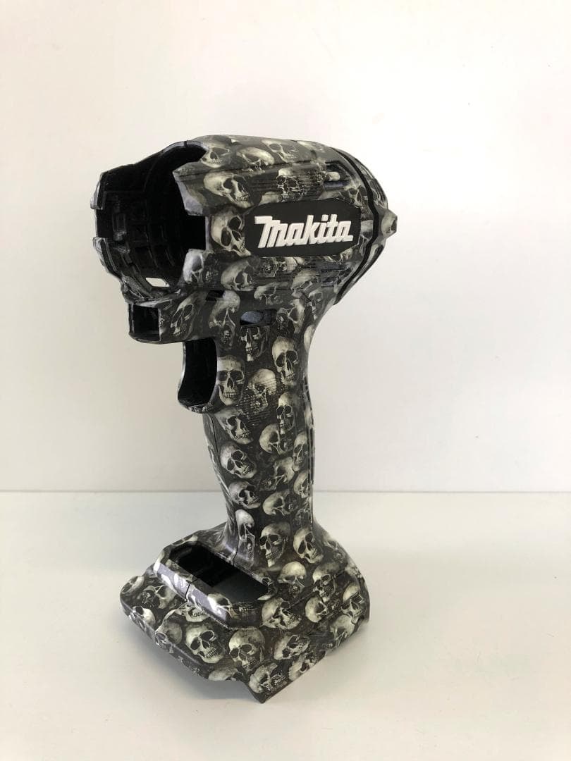 マキタ　インパクトドライバー　TD172用　外装　蓄光グリーン・ミニスカル柄