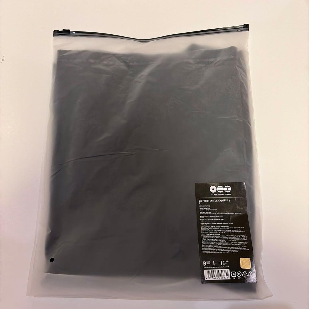 BTS ARIRANG アリラン ツアーグッズ 顔プリント Tシャツ 黒 L