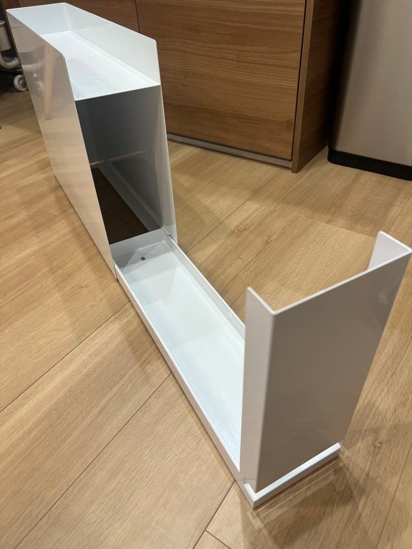 美品 tower 隠せる調味料ラック 山﨑実業 マグネット対応 ホワイト タワー