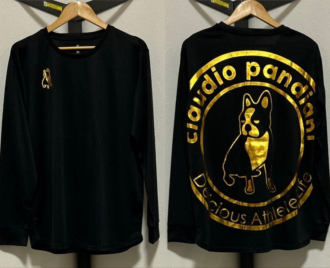 サッカージャンキー　claudio pandiani ロンt 背面ロゴ　XL