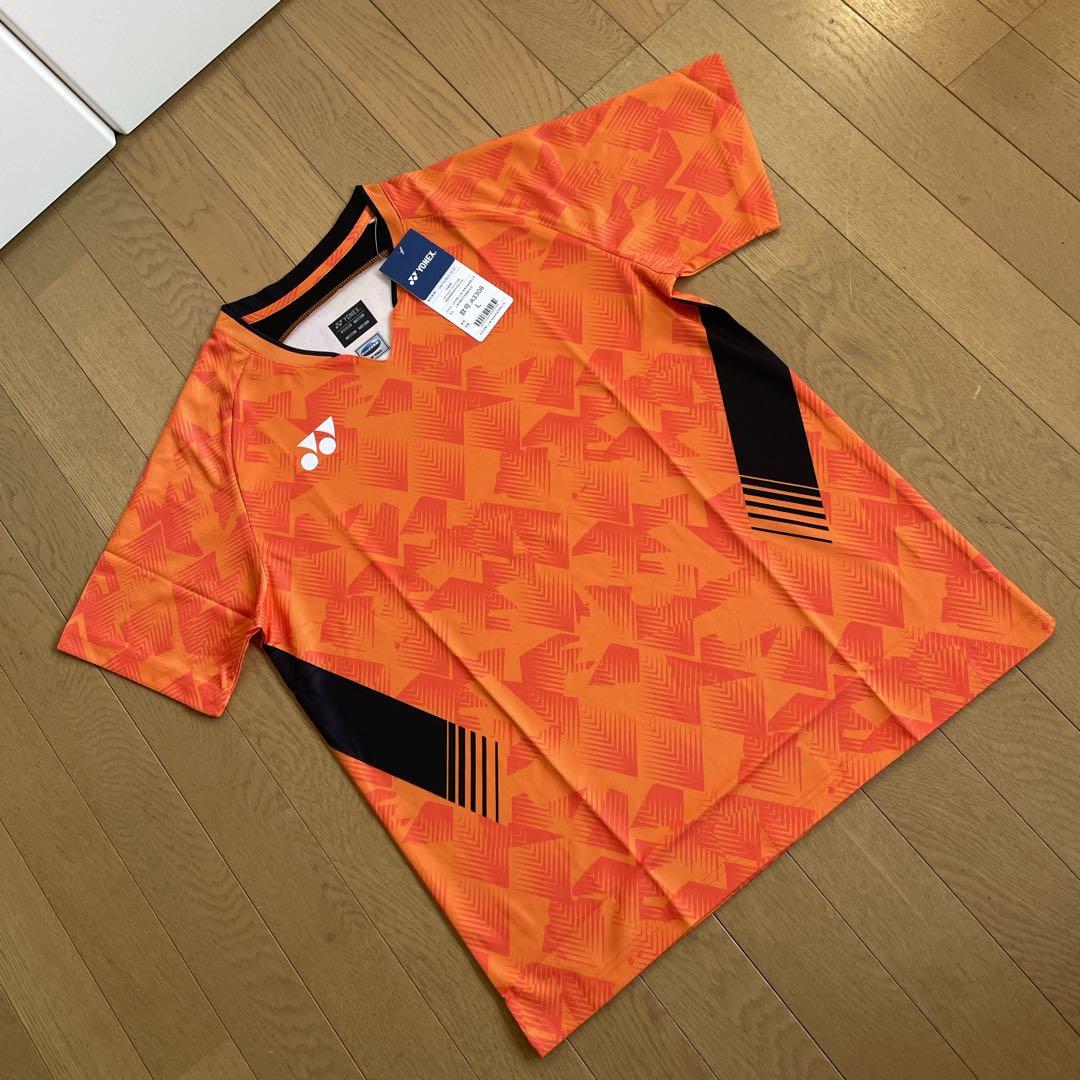 ヨネックス　YONEX バドミントン日本代表モデルゲームウェア　新品　Lオレンジ