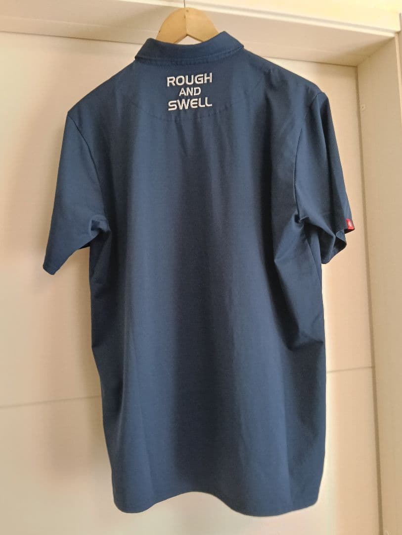 ROUGH AND SWELL ネイビー ポロシャツ