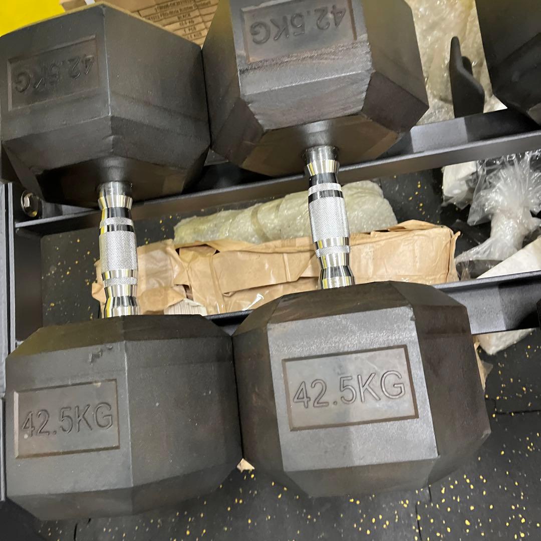 ラバーヘックスダンベル　12.5kg  2個