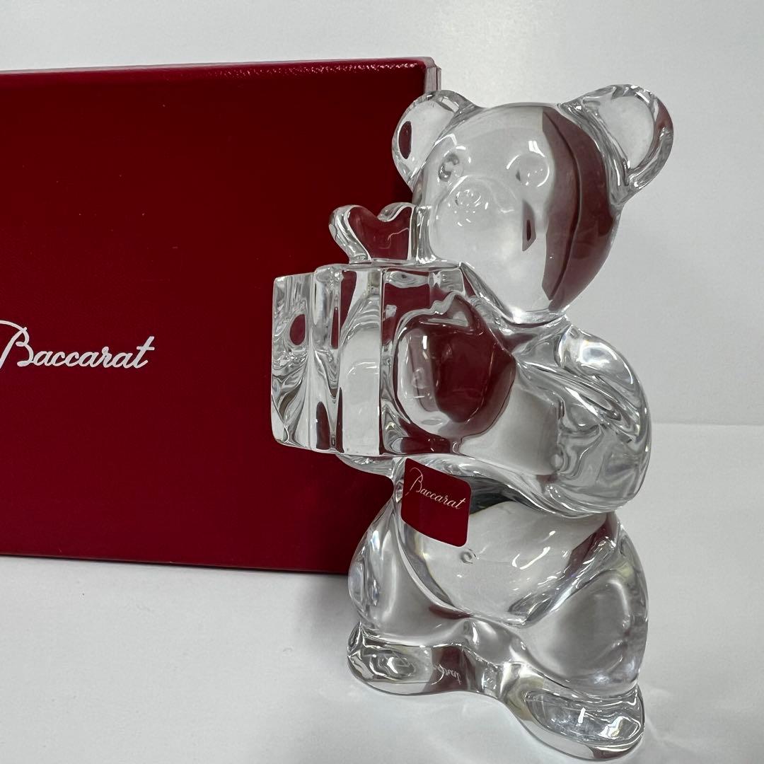 Baccarat バカラ フィギュリン クリスタル クマ 置物
